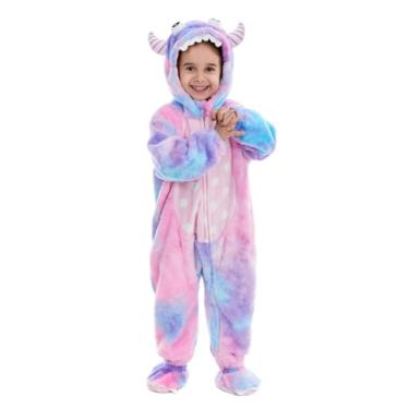 Imagem de HSCTEK Newborn Monster Costume, Baby Monster Cosplay Infant Boys Girls, Toddler Halloween Onesie Suit Kids 3-6 Months