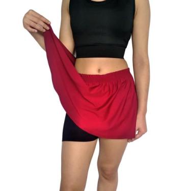 Imagem de Short Saia Feminino Godê Praia Liso Suplex Pp ao Plus Size - Serdan Co