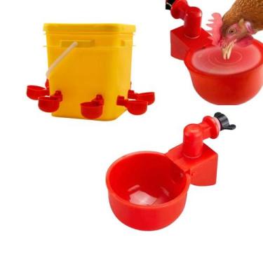 Imagem de Bebedouro Automático Aves Frangos Pintos Galinhas Kit 12 un - Geral Fa