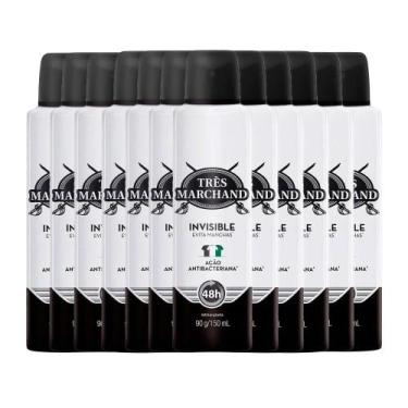 Imagem de Kit Desodorante Aerossol Très Marchand Invisible 150ml - 12 Unidades -