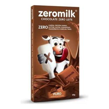 Imagem de Chocolate Zeromilk 40% Cacau Zero Lactose 80g