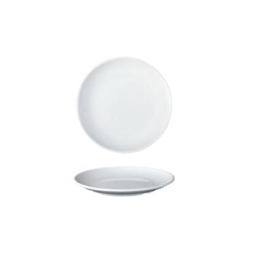 Imagem de Prato de osso de disco branco de porcelana sintética, prato de arroz refogado fast food-8108; disco branco de 20 cm