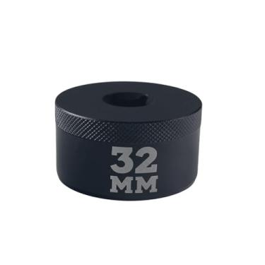 Imagem de DEWHEL Ferramenta de soquete de garfo de bicicleta de 32 mm compatível com Fox Fork 36 38 40 Series 3/20.3 cm, catraca preta