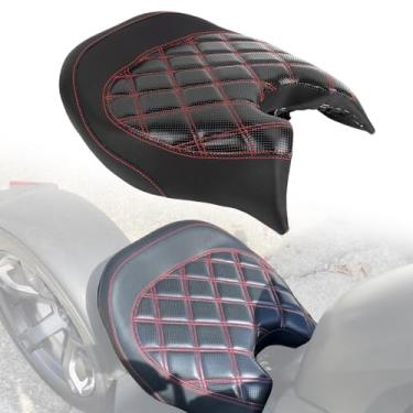 Imagem de PSLER Assento para motorista Can-Am Ryker 600 900 Sport Rally Edition 2019 2020 2021 2022 2023 2024 2025 vermelho