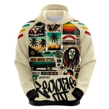 Imagem de Blusa Moletom do Bob Marley Reggae Rastafari Jamaica - Lembranças - JO
