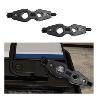 Imagem de Dickno Escova de limpeza de terminal de bateria de carro, limpador de bateria automática antiferrugem 4 em 1 com fio de aço, terminais de bateria de veículos universais acessórios de ferramentas de