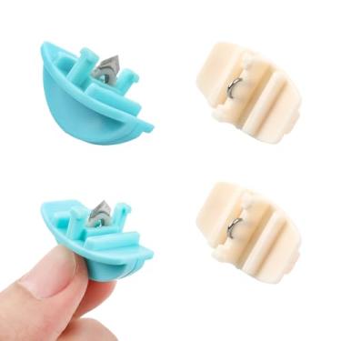 Imagem de Briartw Lâminas de substituição para quadro de corte e pontuação, 2 peças de lâminas de corte e 2 lâminas de pontuação para aparador, cortes limpos e precisos para páginas grandes de álbuns de