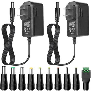 Imagem de Adaptador AC/DC Wefomey, listado pela UL, fonte de alimentação 12V 2A 