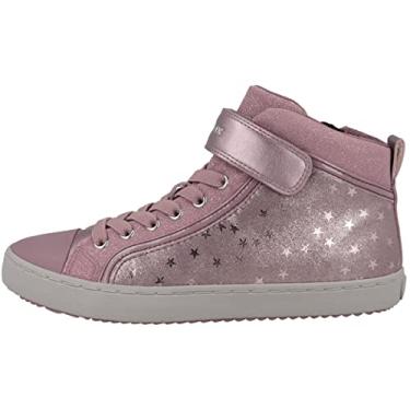Imagem de Geox Tênis feminino J Kalispera Girl I, Rosa Dk Pink C8006, 38 EU