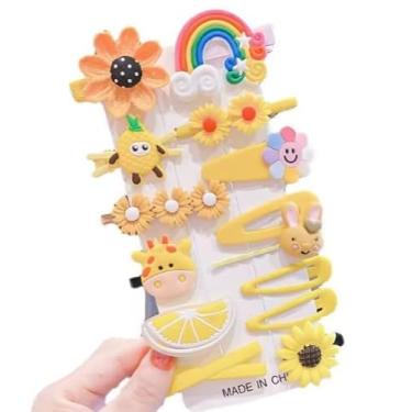 Imagem de Kit C/ 28 Presilhas Meninas Prendedor de Cabelo Sortidas Bico de Pato Tic Tac Laço Flor Etc