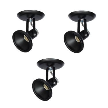 Imagem de Kit 3x Spot Par20 Par30 Bulbo Led 535/1 Hiperlight Preto