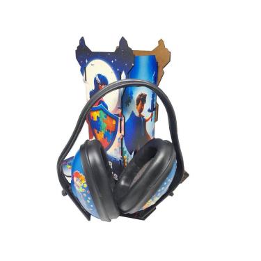 Imagem de Suporte Heróis Autistas c/ Abafador de Sons - 24x22 cm