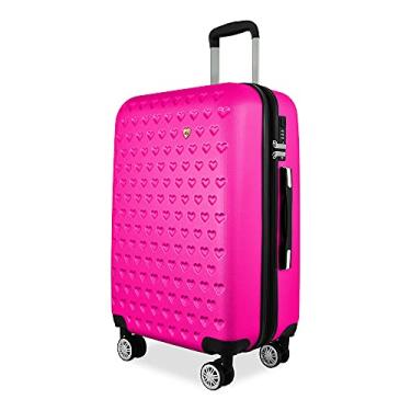 Imagem de Mala De Viagem Média ANAC Rígida Para 23 kg Com Rodas 360º E Cadeado Segredo. (Pink)