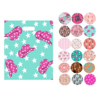 Imagem de Trendy Chick Mailers - Pacote com 100 produtos cortados em matriz e sacolas de compras/perfeito para lojas de varejo, boutiques, lojas de presentes, festivais e lojas pop-up | Ocidental, bonito e