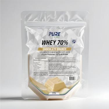 Imagem de Whey Protein Concentrado 70% 900g Pure Athletic Sabor:Chocolate Branco