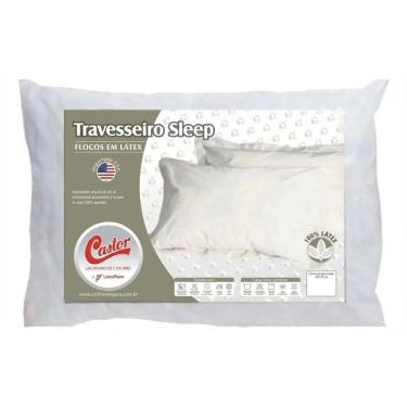 Imagem de Travesseiro Látex Sleep Flocos 45x65x16 - Castor