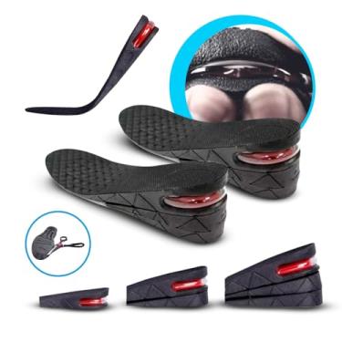 Imagem de Par de Palmilha Ortopédica para Aumento de Altura, 7cm, Anti Impacto, Inteira, Confortável, Tamaho 34 a 41