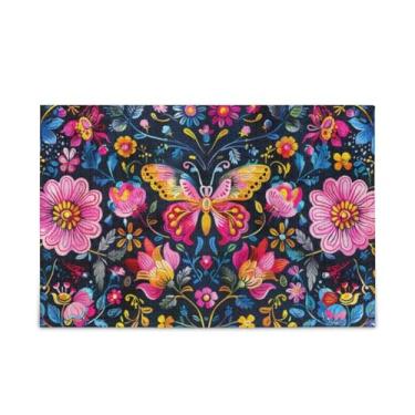 Imagem de WELLDAY Quebra-cabeça mexicana flor borboleta 500 peças grande jogo de arte para adultos adolescentes