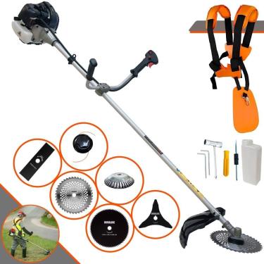 Imagem de Roçadeira Anmax Cg430b 43cc 1,7hp Com 6 Opções De Cortes