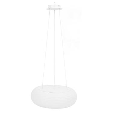 Imagem de aqxreight Luminária Pendente Moderna, Luminária Suspensa No Teto, Pendente LED para Ilha de Cozinha, Sala de Jantar, Corredor, Abajur Branco Leitoso, Pingente Agradável Redondo, Mas de PC