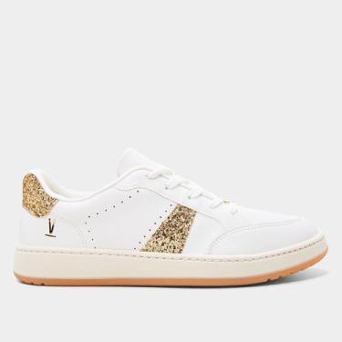 Imagem de Tênis Vizzano Feminino, Branco, Dourado, 38