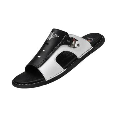 Imagem de Chinelos De Praia Masculinos Personalizados E Fashionáveis, Versão Cor