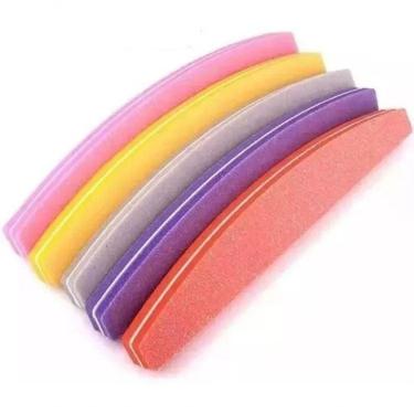 Imagem de Kit Com 10 Lixas Polidora - Formato Bumerangue Gramatura 100