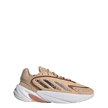 Imagem de adidas Sapatos femininos Ozelia, Bege mágico/marrom selvagem/dourado metálico, 8.5