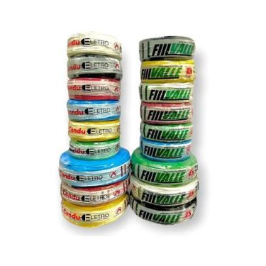 Imagem de Fio 2 5mm 25 Metros Cabo Flexivel 2 5mm Fill Valle - sem marca, preto,