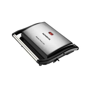Imagem de Sanduicheira e Grill Mondial Press PG-01-CL 1000W Chapa Antiaderente 3 em 1 Preto