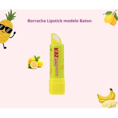Imagem de BORRACHA FANTASIA LIPSTICK KAZ ESTILO BATON Cor:Amarelo - KAZzz, Amare