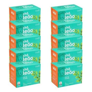 Imagem de Chá De Hortelã Com 15 Saquinhos Leão Kit 10 - leão alimentos, caixa