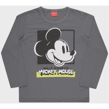 Imagem de Camiseta infantil manga longa Mickey 4 à 10 anos Mickey