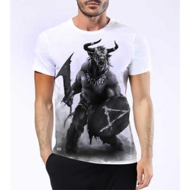 Imagem de Camiseta Camisa Minotauro Mitologia Grega Touro Homem Hd 8 - Estilo Kr