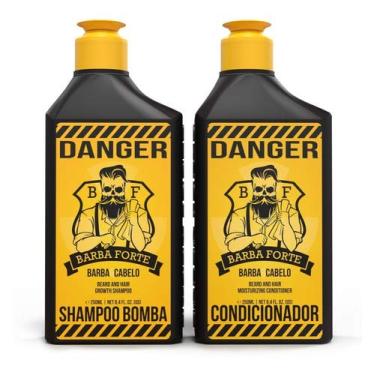 Imagem de Combo Danger Shampoo E Condicionador Barba Forte (2 Prod)
