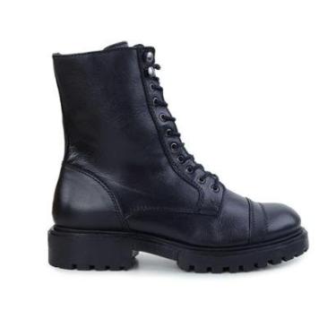 Imagem de Bota Feminina Mezzo Punto Coturno View Preta - MZ50010-Feminino