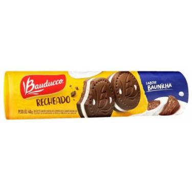 Imagem de Biscoito Recheado Bauducco Chocolate com Recheio Baunilha 140g
