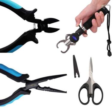 Imagem de Kit Alicates Tesourinha Profissional Pesca Garra Mosquetão - Deyu