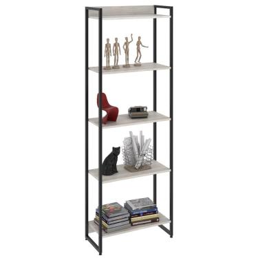 Imagem de Estante Livreiro Dynamica Industrial 60cm 5 Prateleiras C08 Snow - Mpozenato
