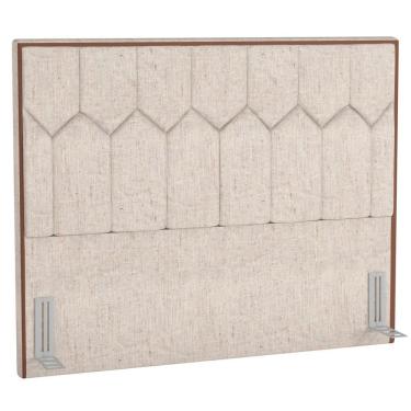 Imagem de Cabeceira Cama Box Casal King 195cm órion P02 Linho Cru - Mpozenato