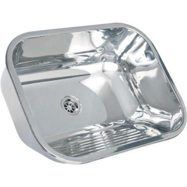 Imagem de Tanque Inox 50x40x20cm 27 L Escovado - Construinox