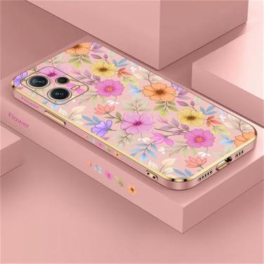 Imagem de Capa de celular com estampa de flores para Xiaomi Redmi Note 12 11 10 9S 8 7 9T 4 Pro MAX, capa de silicone à prova de choque, rosa, 172, para Redmi Note 9S