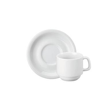 Imagem de Jogo 12 Xícaras De Chá 200ml Com Pires Porcelana Schmidt