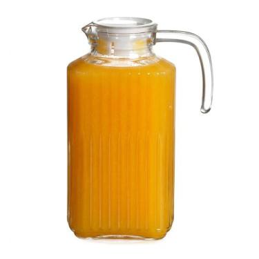 Imagem de Jarra Vidro C/ Tampa Plástico Casual Suco Refrigerante - CLASS HOME