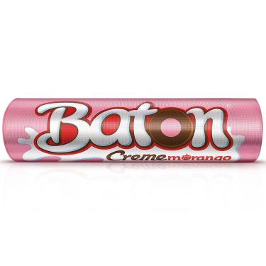 Imagem de Chocolate Baton Creme Morango com 30 - Garoto