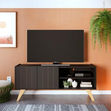 Imagem de Rack para TV até 50" Space Moov Preto Fosco