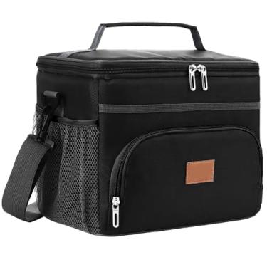 Imagem de Bolsa Termica Que Mantem Aquecido ou Refrigerado Praia Lazer Viagem - 15 L (PRETO)