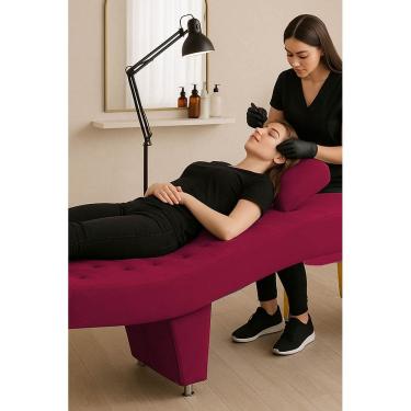 Imagem de Maca De Maquiagem E Estética Cadeira Alicia Vermelho