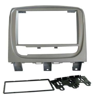 Imagem de Moldura 2 Din Fiamon Palio Weekend / Starda 2013 ABS Prata