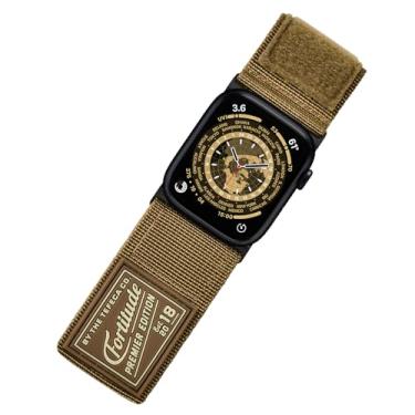 Imagem de Tefeca Pulseira Ultrawide Série Fortitude compatível com Apple Watch Ultra 2/Ultra de 49 mm, série 10 de 46 mm, séries 9/8/7 de 45 mm, SE2/SE/6/5/4 de 44 mm (preto coiote, GG para 49 mm/46 mm/45 mm/44